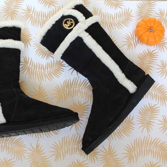Michael Kors Shoes - Michael Kors Black suede winter snow boots